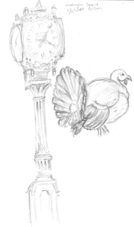 2025 - Washington Square Clock and Sculpture